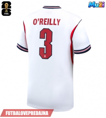 Lacne Muži Futbalové dres Anglicko Nico O'Reilly #3 MS 2026 Krátky Rukáv - Domáci
